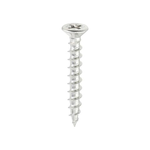 TIMCO Window Fabrication Screws - Countersunk With Ribs - PH - Single Thread - Gimlet Tip - Stainless Steel (4.3 x 30, Box of 1000)