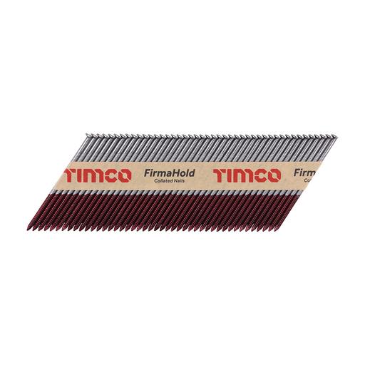 TIMCO Firmahold Collated Clipped Head Nails - Trade Pack - Ring Shank - Bright (3.1 x 75, Box of 2200)