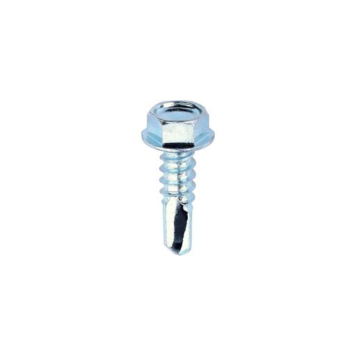 TIMCO Metal Construction Light Section Screws - Hex - Self-Drilling - Zinc (12 x 3/4, Box of 500)
