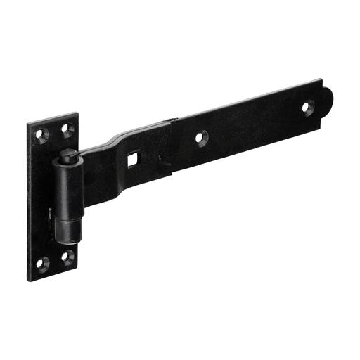 TIMCO Pair Of Cranked Band & Hook On Plates - Black (250mm, Plain Bag of 1)