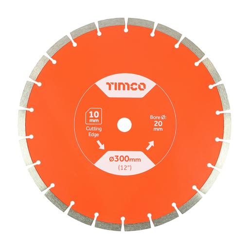 TIMCO General Purpose Diamond Blade - Segmented (300 x 20.0, Box of 1)