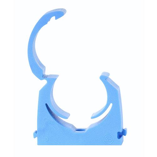 TIMCO Mdpe Pipe Clips - Hinged - Single (35mm, Bag of 10)