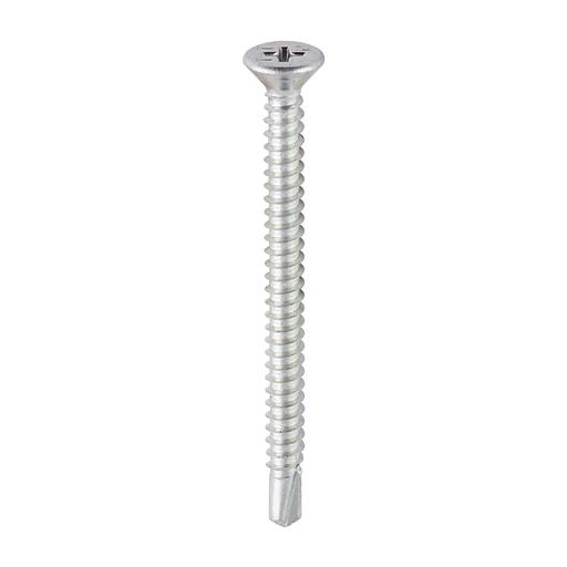 TIMCO Window Fabrication Screws - Countersunk - PH - Self-Tapping - Self-Drilling Point - Zinc (4.8 x 60, Box of 200)