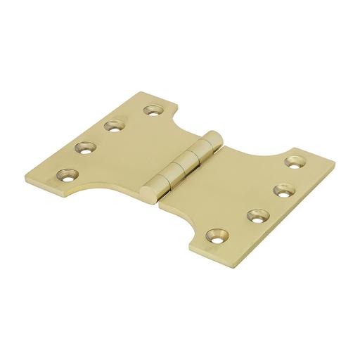 TIMCO Parliament Hinge (488) - Solid Brass - Polished Brass (102 x 125, Box of 1)