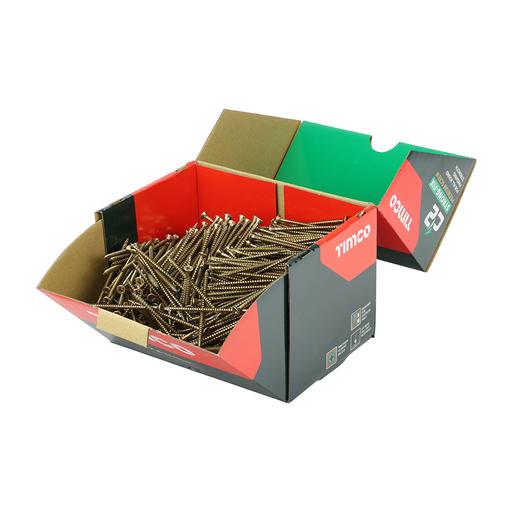 TIMCO C2 Strong-Fix - PZ - Double Countersunk - Twin-Cut - Yellow (4.0 x 80, Box of 1000)