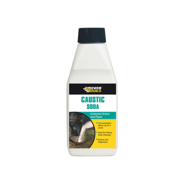 Caustic Soda Powder, 500g CAUSTIC EverBuild