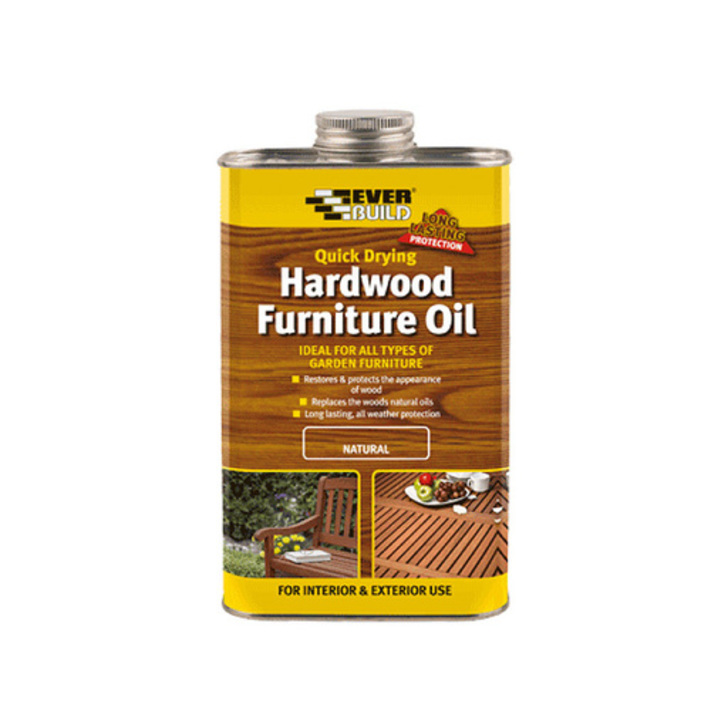 Hardwood Furniture Oil, Natural, 500 ml EverBuild
